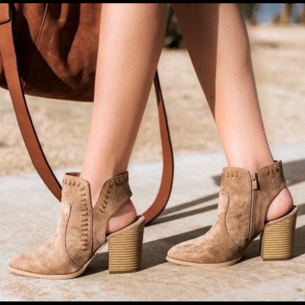 Aspen Faux Suede Western Booties